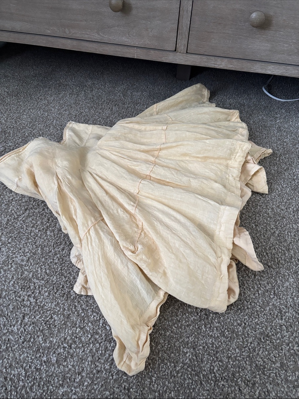 Anthropologie Linen Ruffled skirt - Picture 7 of 7